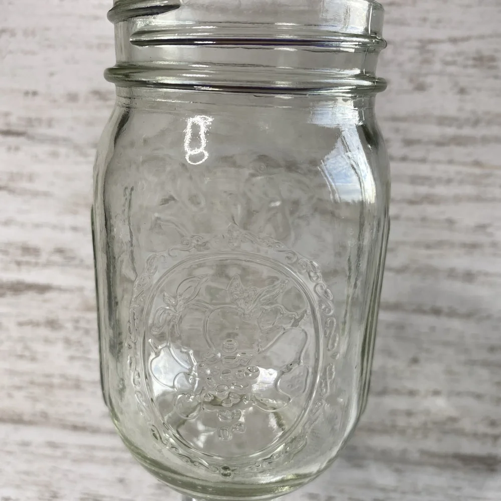 The Original Rednek Wine Glass Mason Jar Clear 16oz Carson New In Box